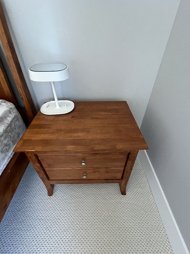 Full Bed & Mattress with Nightstand