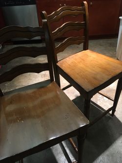 Stools brown wood