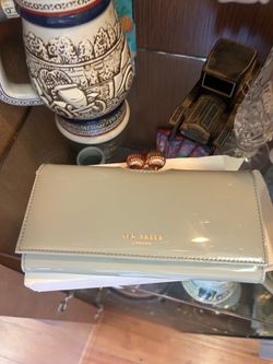 Ted Baker London Patent Leather Clutch Wallet