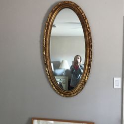 Antique Oval Mirror