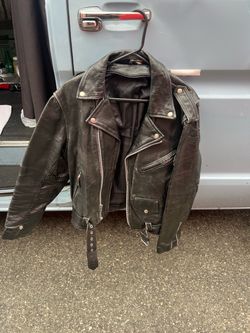 Leather biker jacket OBO