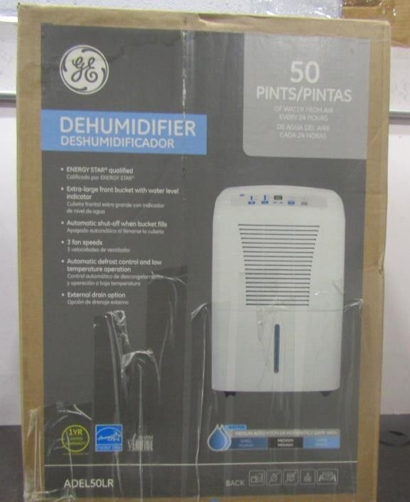 New GE Dehumidifier Model ADEL50LR 50 pints