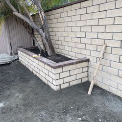 Block Wall & Concrete