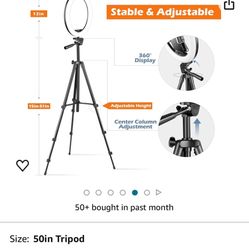 Tripod With Ring Light 