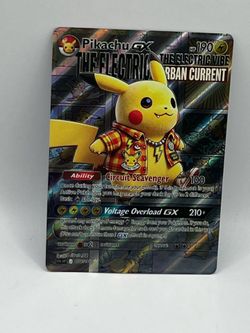 Non TCG Pokemon Pikachu Gx Fan Art Card