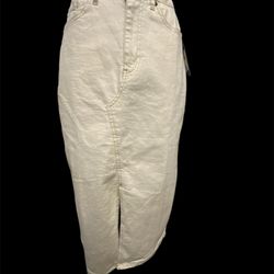 Tommy Hilfiger Claire High Rise Denim Midi Skirt