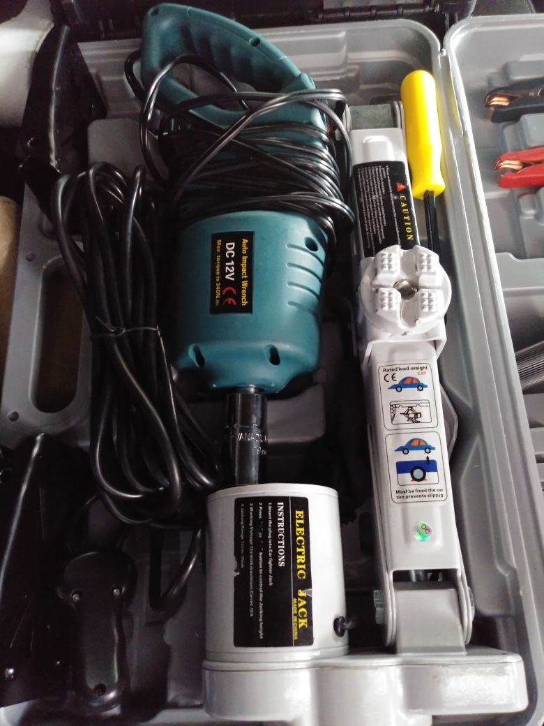 Electric car jack& electric wrench