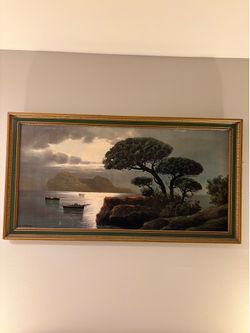Bay of Naples Capri Realism Print
