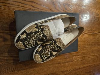 Vince Camuto Snake Print Slip On Sneakers
