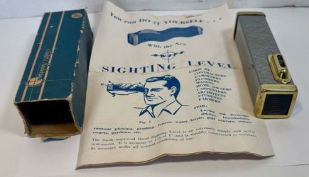 Vintage Swift & Anderson Hand Sighting Level with Instruction Sheet and Box