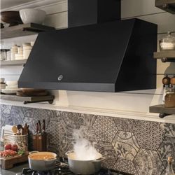 GE Cafe CV936EKDS Series 30" Designer Wall Hood - Black Slate