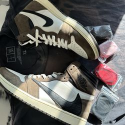 Travis Scott Mocha 1 High Size 10