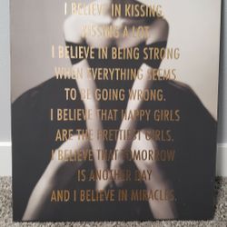Wall Art 16x20 "I Believe "