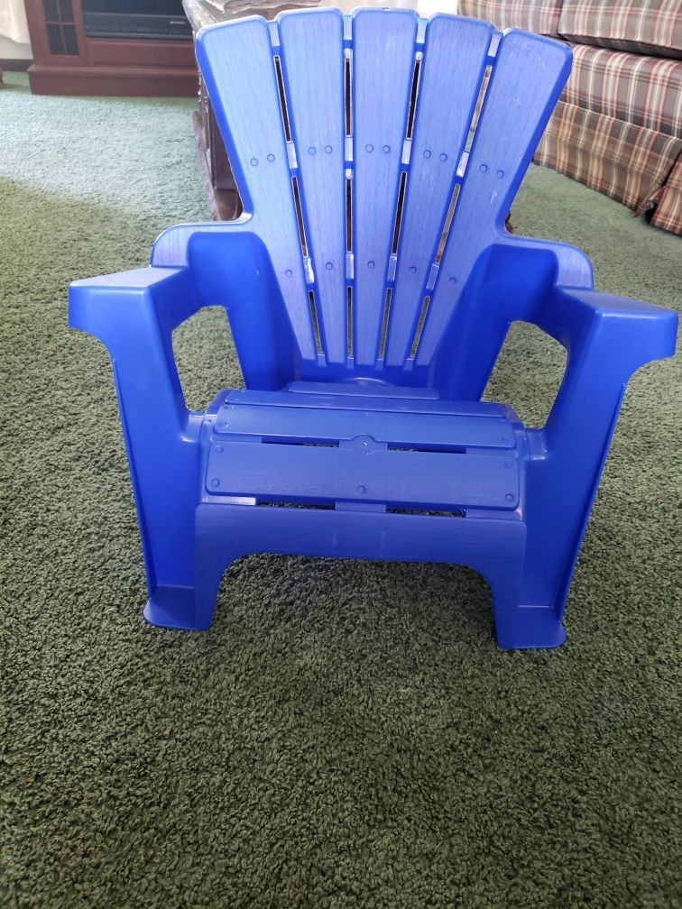 Blue kids chair