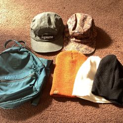 Herschel Satin Mini Back Pack, Supreme Hats, Beanies