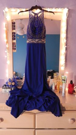 Royal blue prom dress