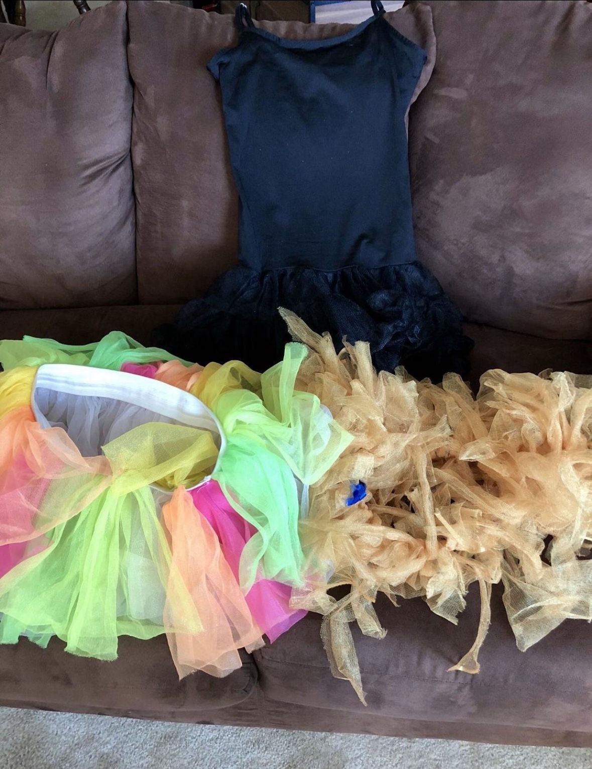 Black Leotard plus 2 Tutus - Small