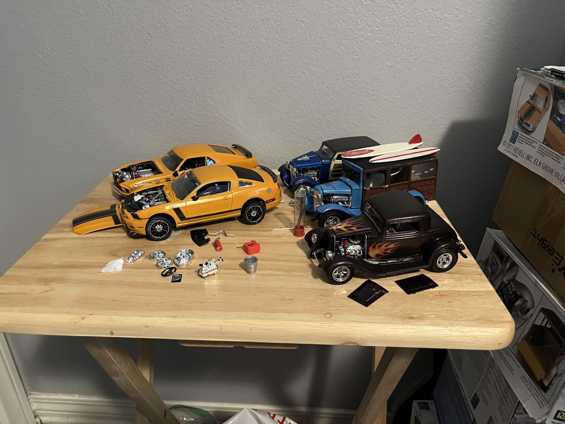 Model Cars assembled by an adult