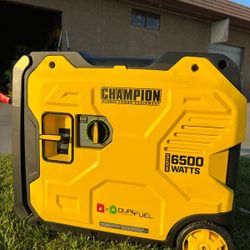 CHAMPION DUAL FUEL 6500-Watt Recoil Start Gasoline
and Propane Powered Dual Fuel
Inverter Portable Generator w/
CO Shield, Quiet Technology