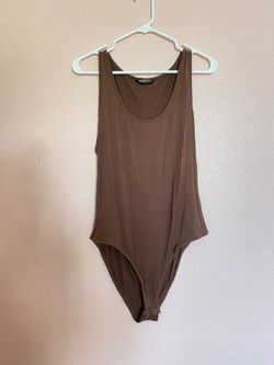 SHEIN Curve 1X Brown Onesie Top