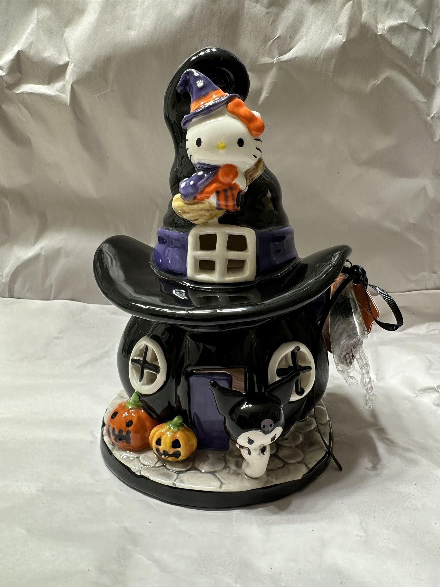 Hello Kitty And Kuromi Halloween House Ceramic
