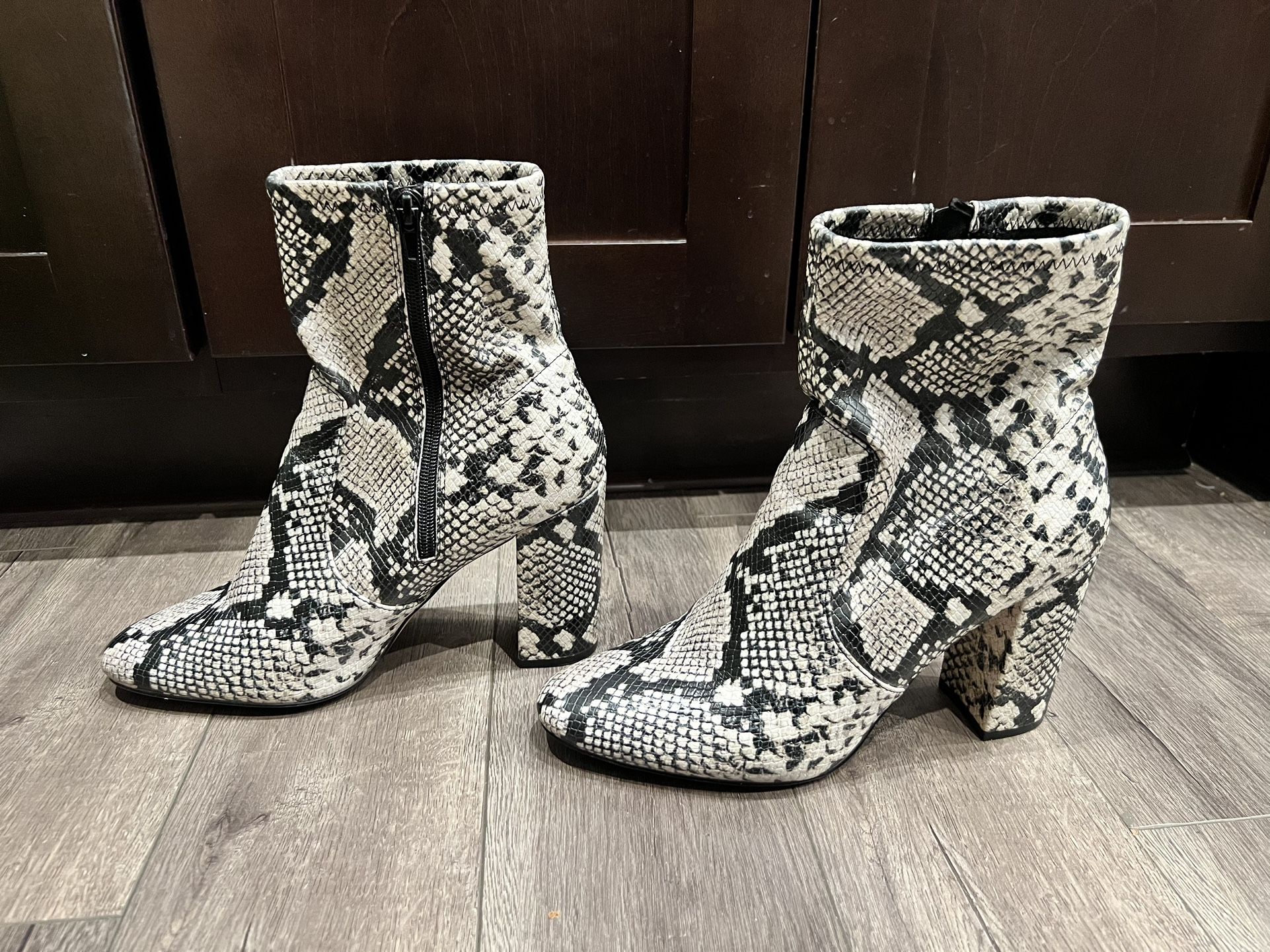 Aldo Faux Snakeskin Boots - W11