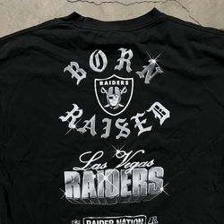 Born x Raised NFL Las Vegas Raiders Football Streetwear T-Shirt XXL