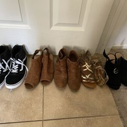 Girls Shoes, Sandals - Size 3 But The  Highly Top Vans Size 5s 