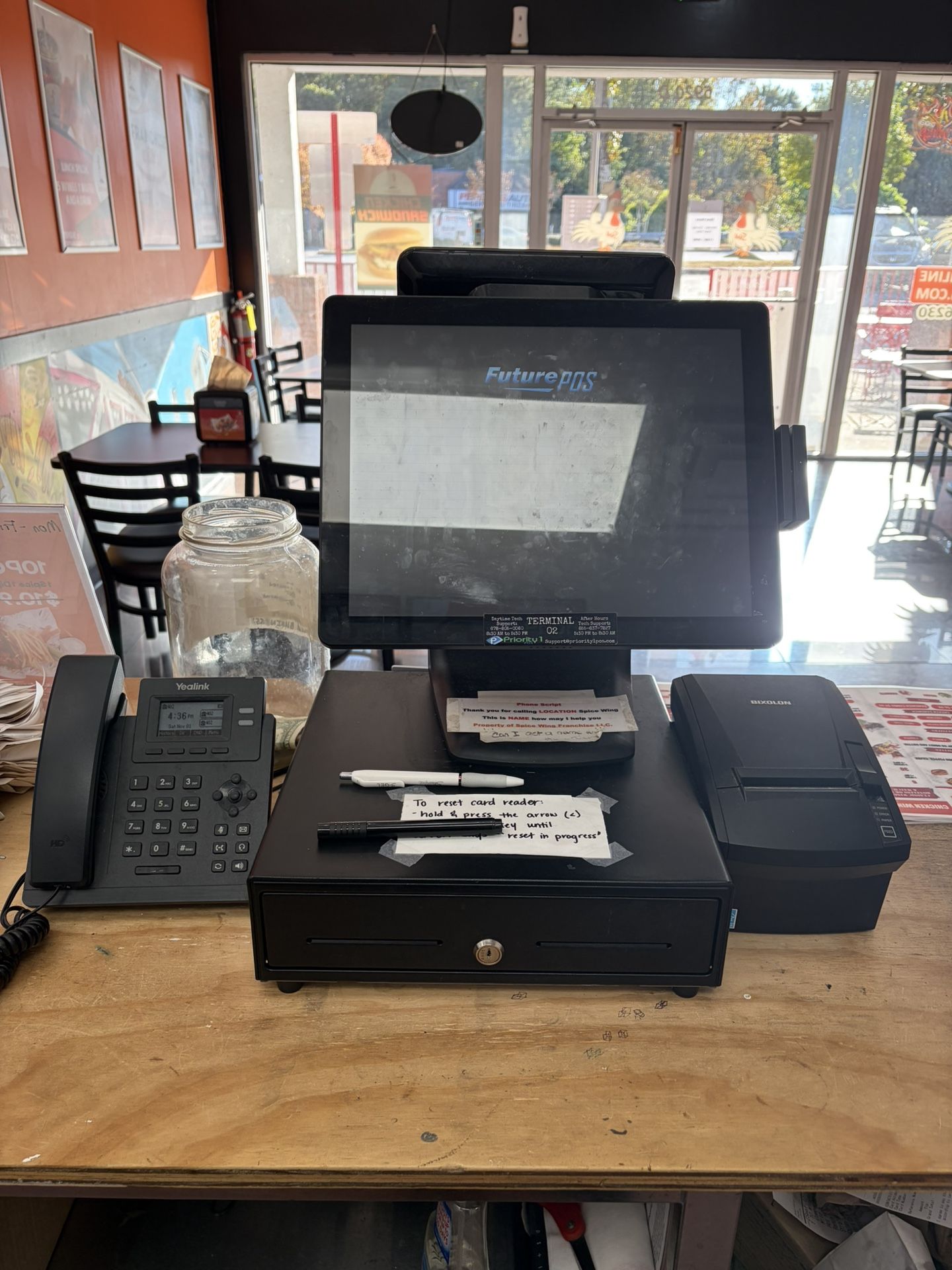 Commercial POS System – Touchscreen Terminal + Cash Drawer + Receipt Printer (x2 Available) 