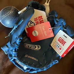 Tball Glove With Ball - New With Tags