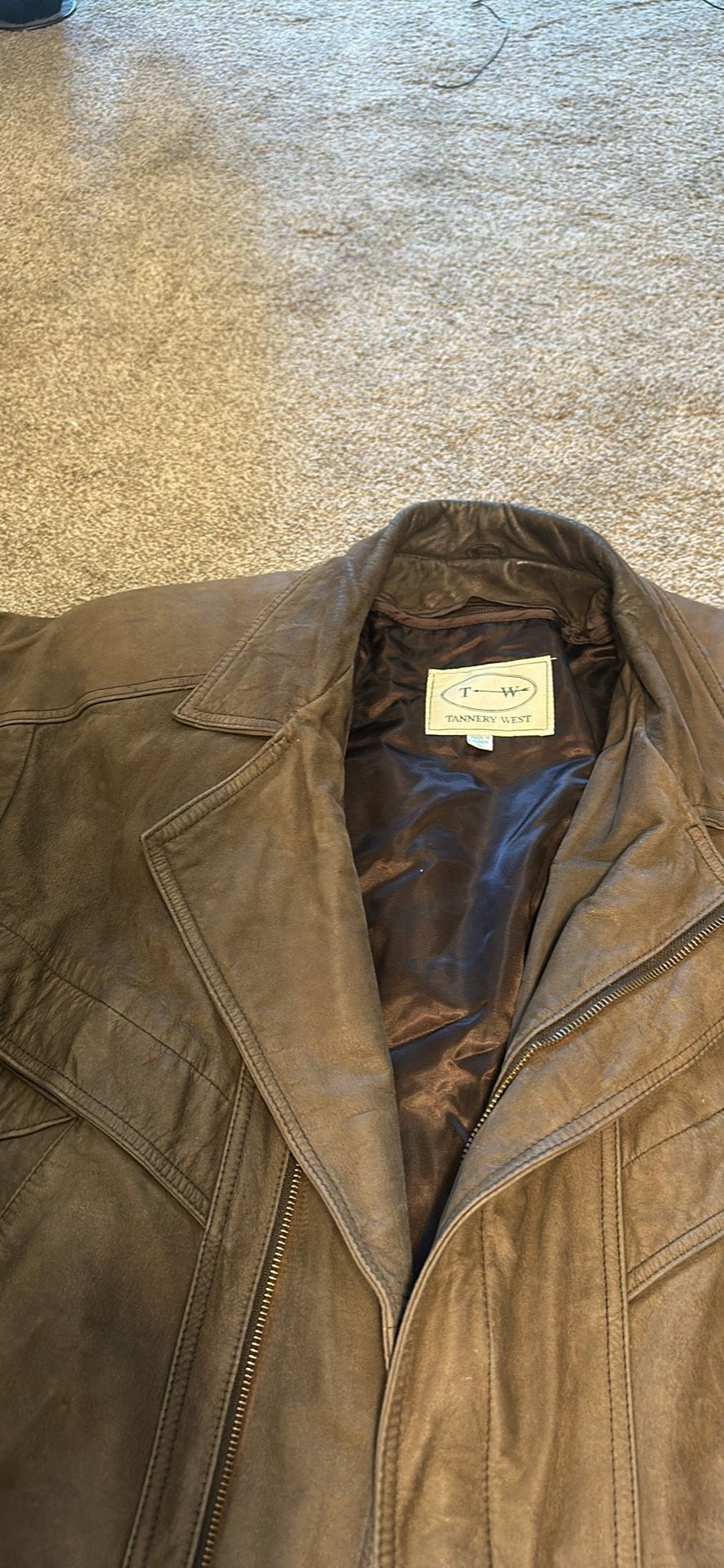 Vintage Leather Aviator Bomber Jacket / Tannery West