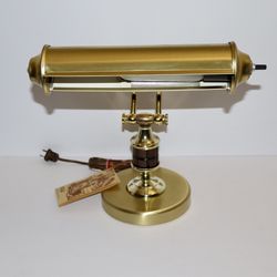 Vintage Brass Bankers Piano Desk Lamp Adjustable