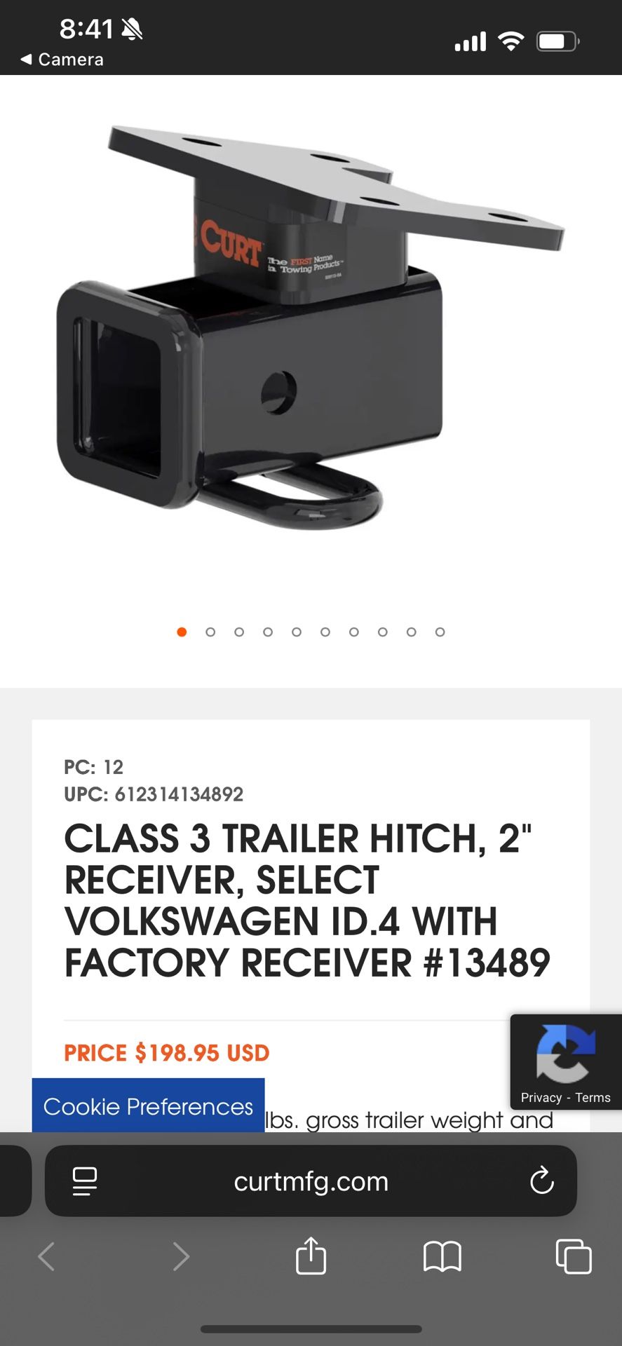 Class 3 Trailer Hitch 2 “ Receiver 