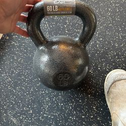 CAP Kettlebell Weights Cast Iron, 60 LB