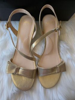 Jewel Badgley MischkaWomen's Valarie Kitten Heel Evening Sandals, 7.5M