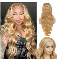 Honey Blonde Wig Human Hair.
