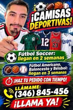 Camisas De Deportes 🏀⚽️🏈⚾️