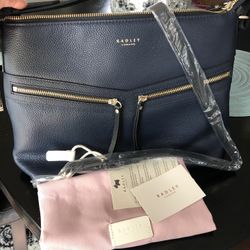 New Radley London Smith Street Leather Bag Dark Blue for Sale in Round Rock TX OfferUp