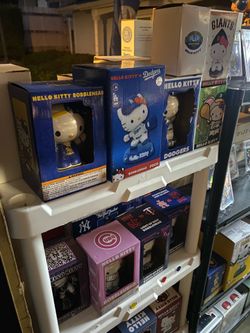 Hello Kitty Baseball and Basketball Bobbleheads