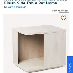 Open Dog Crate & Side Table