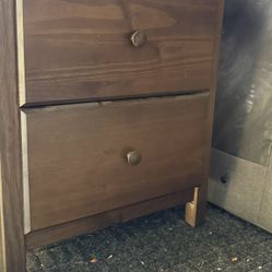 Headboard And Two Nightstands