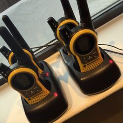 For Sale: 2 Motorola Walkie Talkies – Yellow (Model K7GMHBCJ)