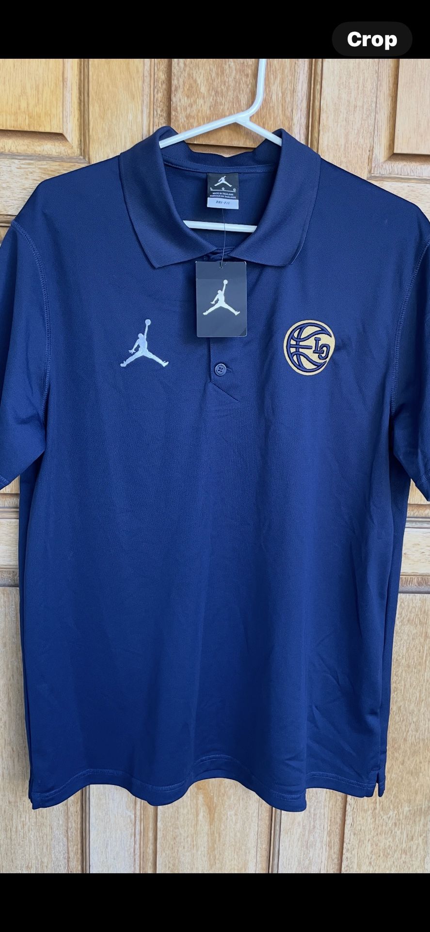 Jordan Brand Jumpman Navy Polo ESLL El Segundo Little League Coaches Shirt L