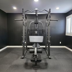 Smith Machine 2001 | Multi-Use Adj Bench | Gym Equipment | Fitness | Squat Rack | Excercise |🔴WEIGHTS AND BARBELL SOLD SEPARATELY 🔴 FREE DELIVERY 🚚