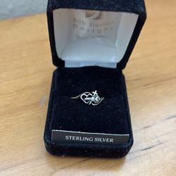 Sterling silver purity ring