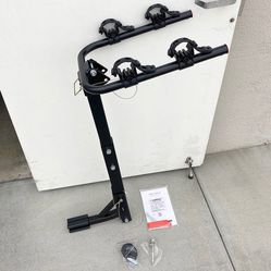 $45 (New in box) Tilt Folding 2-Bike Mount Rack Bicycle Carrier for 1-1/4” and 2” Hitch Cars 70lbs Capacity
