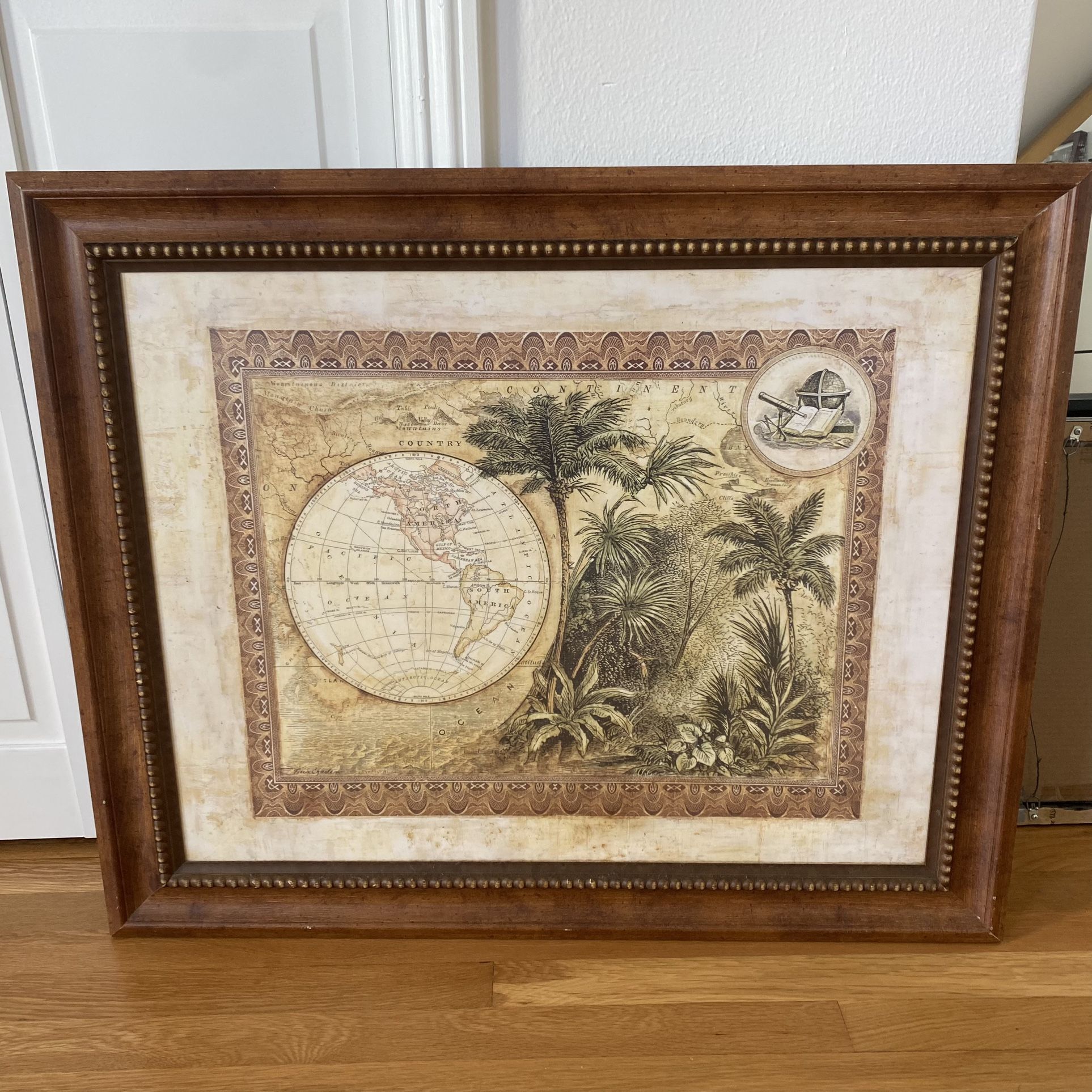 Frame Tropical Victorian Print