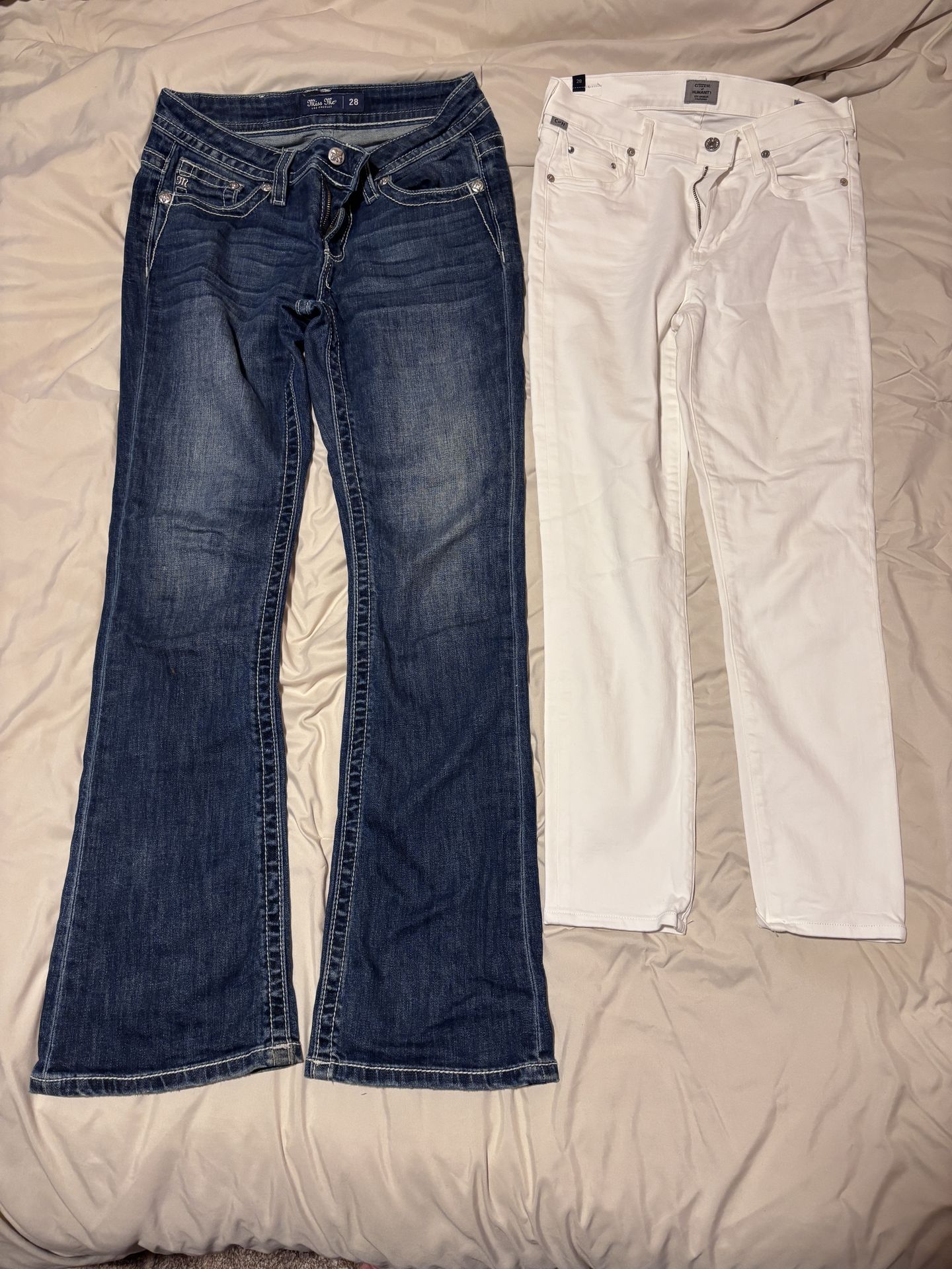 Citizens of Humanity White Ankle Skinny jeans