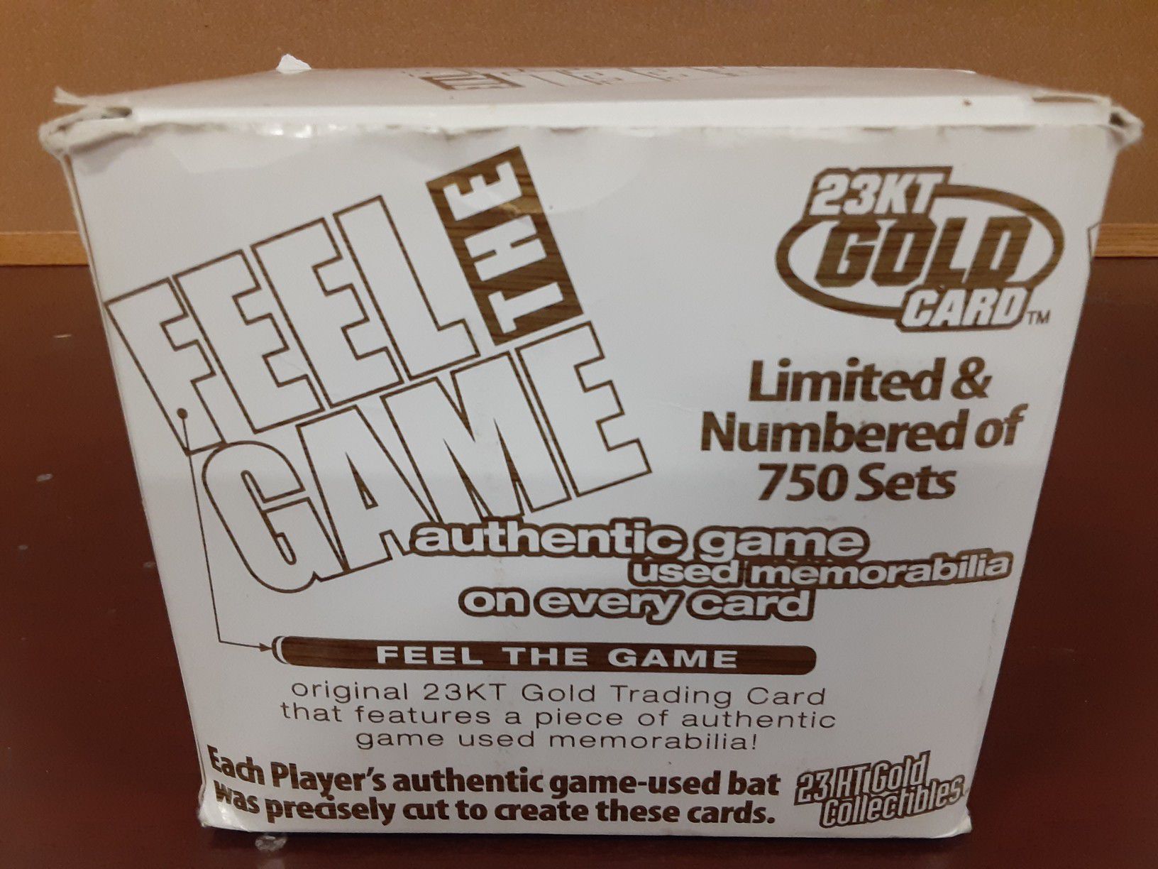 Feel The Game 23KT Gold Baseball Card Set