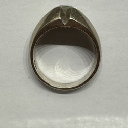 Mid Century 14k White Gold .5ct  Color Diamond Ring - Size 9.5